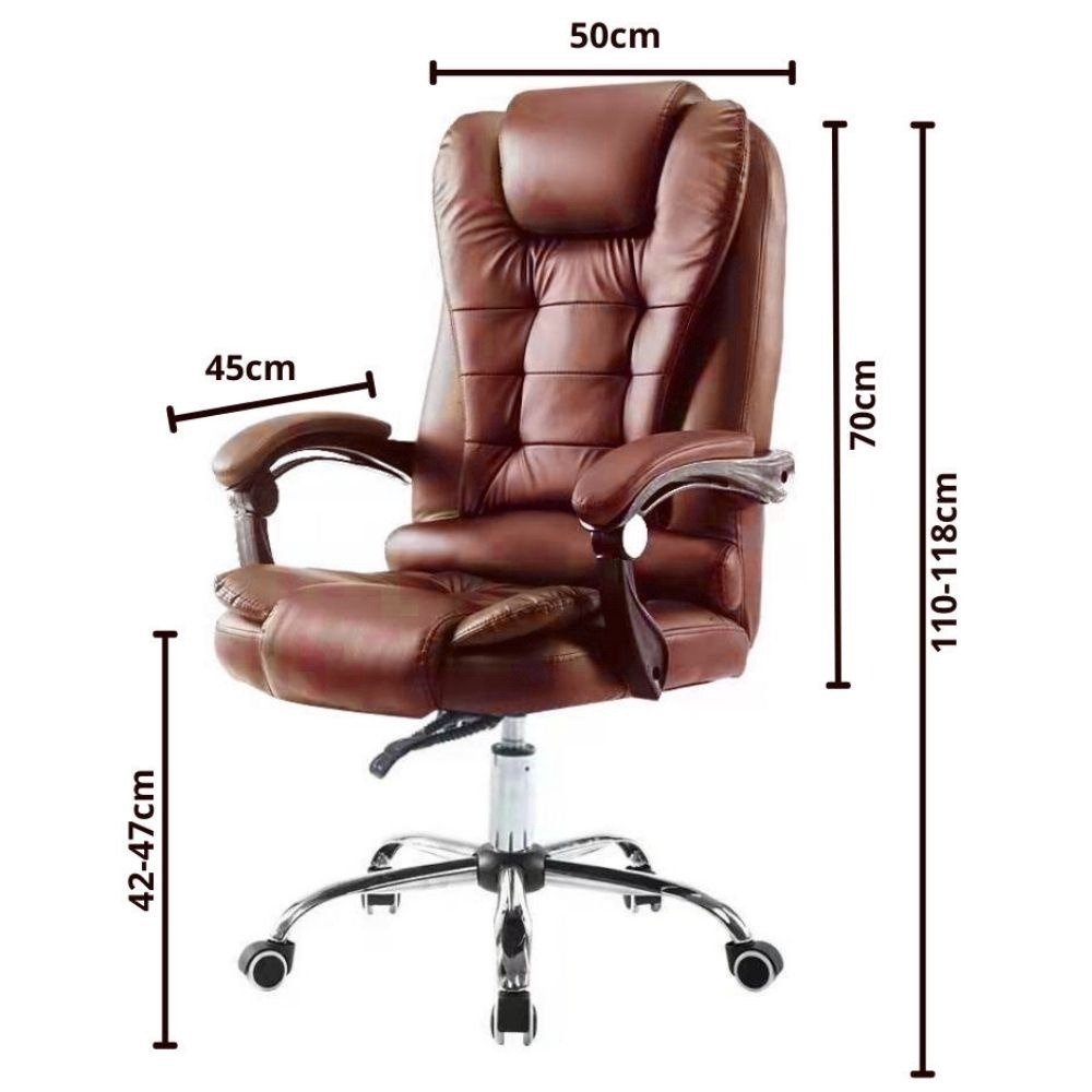 Cadeira de Escritório Presidente Prizi Fresh – Marrom