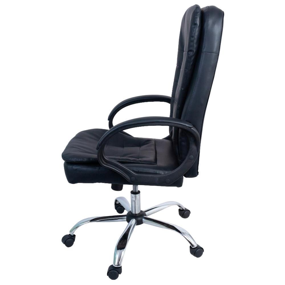 Cadeira de Escritório Presidente Prizi Sturdy &#8211; Preta &#8211; Suporta até 200Kg