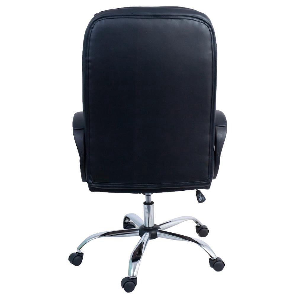 Cadeira de Escritório Presidente Prizi Sturdy &#8211; Preta &#8211; Suporta até 200Kg