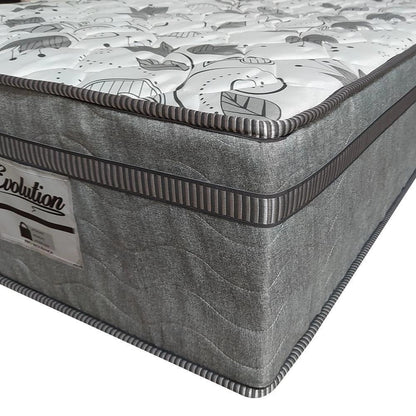 Cama Box Baú + Cabeceira Cassis e Colchão Casal &#8211; Probel &#8211; Evolution &#8211; 138x188x74cm Branco