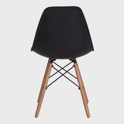 Kit 4 Cadeiras Eiffel Sala Jantar Cozinha Escritório Charles Eames Preta