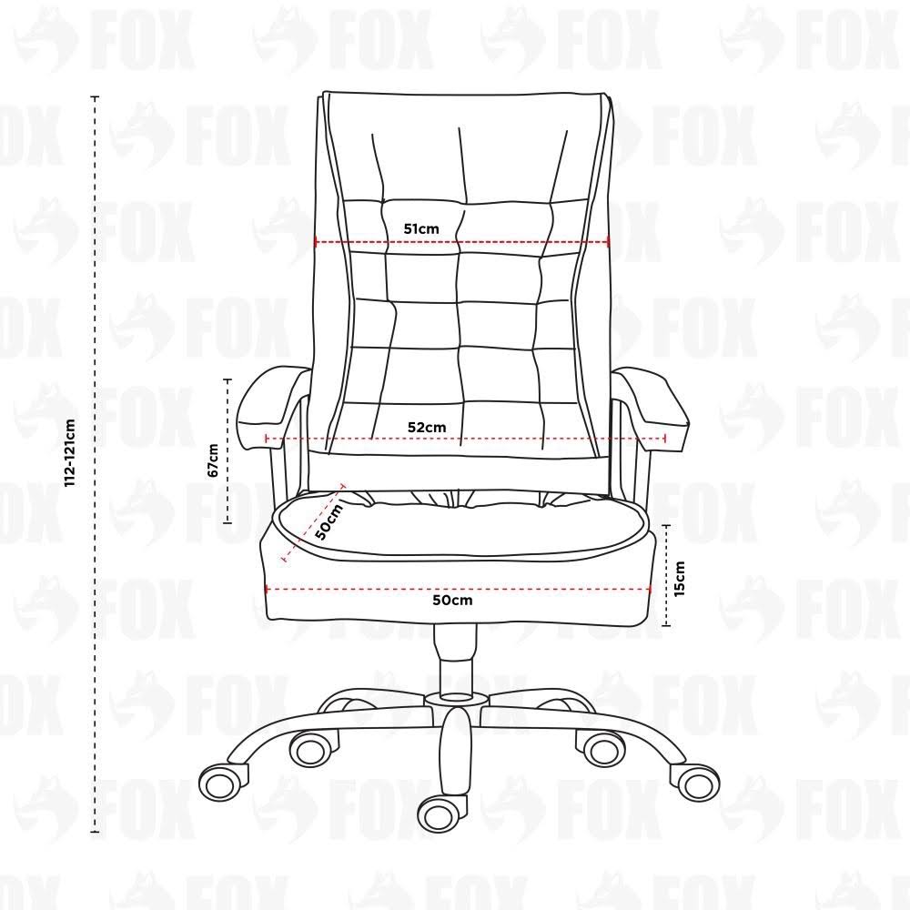 Cadeira de Escritório Presidente Fox Base Cromada com Rodinha Molas Ensacadas Preta - UT-C351