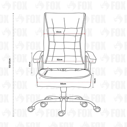 Cadeira de Escritório Presidente Fox Base Cromada com Rodinha Molas Ensacadas Preta - UT-C351
