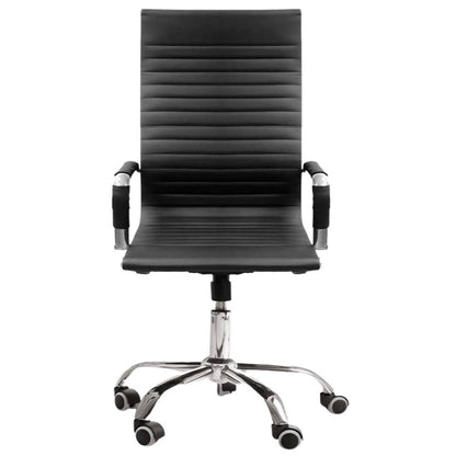 Cadeira de Escritório Esteirinha Base Cromada com Rodinha Fortt Oslo Preta - CEF03-P